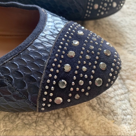 Donald J Pliner Snake Skin Flats Size 7 1/2 M - Picture 2 of 5